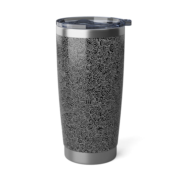 Black and Grey Doodle 20oz Tumbler