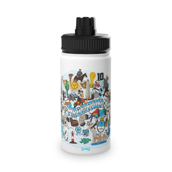 Argentinian Mural Stainless Steel Water Bottle