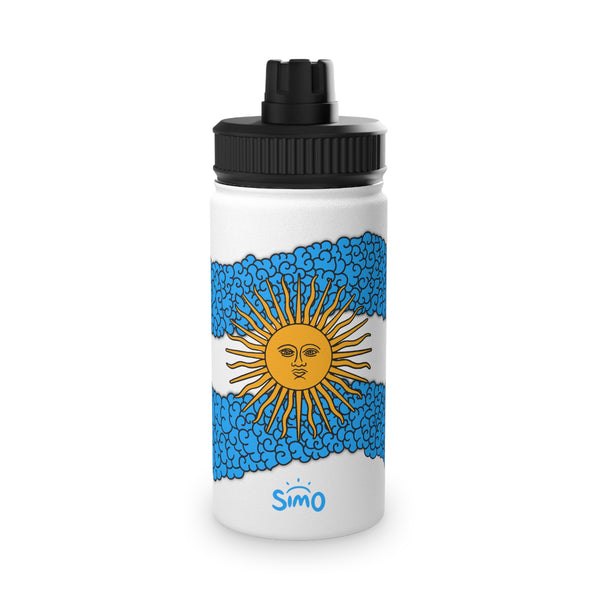 Argentinian Flag Stainless Steel Water Bottle