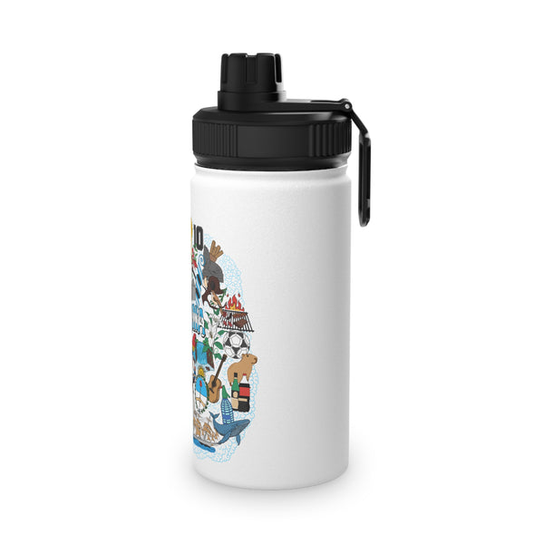 Argentinian Mural Stainless Steel Water Bottle