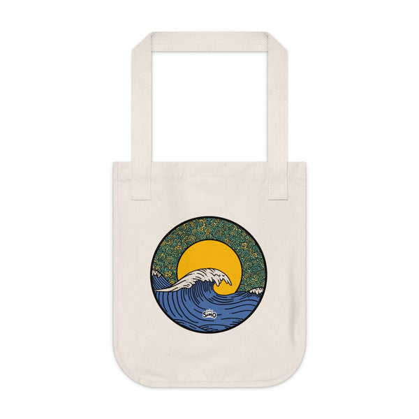 Wave Organic Canvas Tote Bag - Final