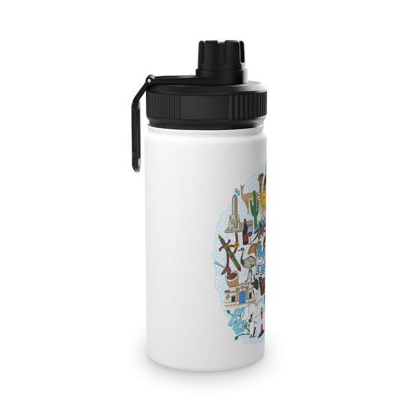 Argentinian Mural Stainless Steel Water Bottle