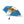 Argentinian Flag Semi-Automatic Foldable Umbrella